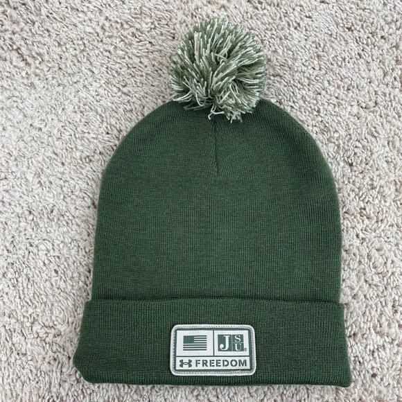 Jackson State University Tigers Beanie Under Armour Freedom Green Knit Hat NWT - Picture 2 of 4